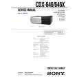 SONY CDX-646X Manual de Usuario