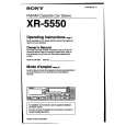 SONY XR-5550 Manual de Usuario