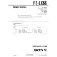 SONY PSLX66 Manual de Servicio