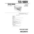 SONY TCS100DV Manual de Servicio