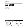 SONY XS-6024 Manual de Usuario
