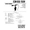 SONY ECM-959 Manual de Usuario