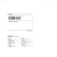 SONY CDB-231 Manual de Usuario