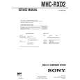 SONY MHCRXD2 Manual de Servicio