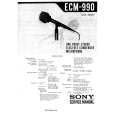 SONY ECM990 Manual de Servicio