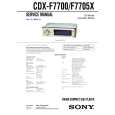 SONY CDXF7705X Manual de Servicio