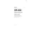 SONY XR-350 Manual de Usuario