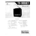 SONY TV900UET Manual de Servicio