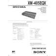 SONY XM-405QX Manual de Usuario