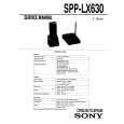 SONY SPPLX630 Manual de Servicio