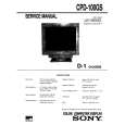 SONY CPD-100GS Manual de Usuario