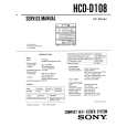 SONY HCDD108 Manual de Servicio
