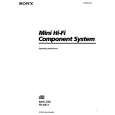 SONY MHC-550 Manual de Usuario
