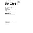 SONY CDX-U300 Manual de Usuario