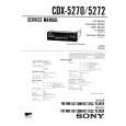 SONY CDX5272 Manual de Servicio