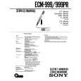 SONY ECM999PR Manual de Servicio