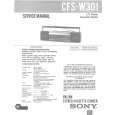 SONY CFSW301 Manual de Servicio