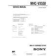 SONY MHCVX550 Manual de Servicio