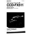 SONY CCD-FX511 Manual de Usuario