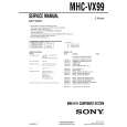 SONY MHCVX99 Manual de Servicio