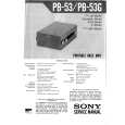 SONY PB53G Manual de Servicio