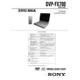 SONY DVP-FX700 Manual de Usuario