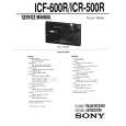 SONY ICF600R Manual de Servicio
