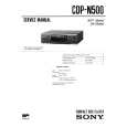 SONY CDPN500 Manual de Servicio