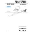 SONY PCGFXA680 Manual de Servicio