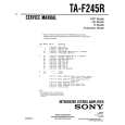 SONY TAF245R Manual de Servicio