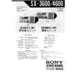 SONY SX-3600 Manual de Servicio