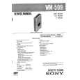 SONY WM509 Manual de Servicio