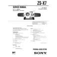 SONY ZSX7 Manual de Servicio