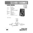 SONY SSE4000 Manual de Servicio