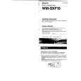 SONY WM-SXF10 Manual de Usuario