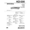 SONY HCDS300 Manual de Servicio
