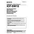 SONY ICF-SW15 Manual de Usuario