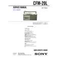 SONY CFM20L Manual de Servicio