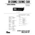 SONY XR3509 Manual de Servicio