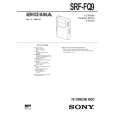 SONY SRFFQ9 Manual de Servicio