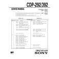 SONY CDP392 Manual de Servicio