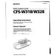 SONY CFS-W318 Manual de Usuario