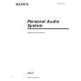 SONY ZS-X7 Manual de Usuario