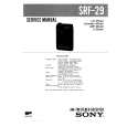 SONY SFR29 Manual de Servicio