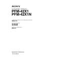 SONY PFM-42X1N Manual de Servicio